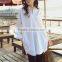 2015 Solid Color Korea Style Slim Fit Women Fashion Shirt