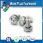 Made in Taiwan Zinc Plated Chrome Plated Stainless Steel Phillips Pan Head External Internal Tooth Lock Washer SEMS Screw