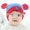 fashion cute mickey style knitted toddler kids beanie