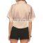 CHEFON Shirred Peplum Blazer CFJ026