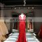 1314cx Red Royal Modern Mermaid Sexy Floor-lenght Sweep Train Wedding Dress 2016