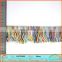 50mm colorful woolen yarn rayon made fringe