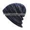 Autumn Winter Stripe Knitting Hat Warm Wool Cap Factory Custom High Quality 3D Embroidery LOGO Personalized dad hat