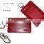 Quality Handmade Red Genuine Leather Name Tag for Sale