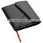 PU leather cover 70sheets wallet notebook with bookmark band NOTEBO911