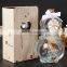 glass wishing bottle cork with flower bow knot creative violin shaped wishing bottle