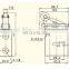 GOGO 3 Way Air Manual Mechanical Control Valve Hand Valve Pneumatic 1/4 Inch JM-07 Wheel Type With Roller Button
