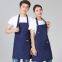 Fashion canvas apron custom logo printing milk tea coffee flower shop baking hot pot shop men and women overalls