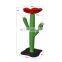 MOQ 200 pieces China supplier cute cactus shape cat tree scratcher house cat scratching post climbing wholesale