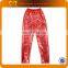 Wholesale kids palazzo pants fashion silver metal children harem pants kids trousers