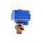 CWX-25S mini electric actuator motor water ball valve 5V 12V 24V 110V 220V three way motorized ball valve