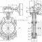 Bundor dn40 ss304 10 wafer or lug bronze gear box for butterfly valve