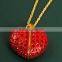 Hotselling dimand heart shape usb flash drive with keychain and full capacity