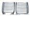 New Chrome Set Left & Right Front Hood Grills For BMW 525i 528i 530i 540i M5 2001-2003 51137005837,51137005838