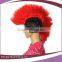 fashion cheap wholesale red and black fans cock party wigs