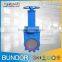 chemical industry high quality manual operated wafer lug pn16 cast iron knife gate valve
