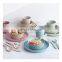 4Pcs Portable Reusable Household Dishware Set Kids Adult Spoon Fork Cup Salad Soup Bowl Plate Wheat Straw Kitchen Tableware Set