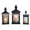 Decorative Wedding Metal Lantern Portable Candle Holder Crystal Glass  With High Quality
