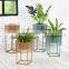Sector desk rack rack office flower stand desktop flower pot small wrought iron hanging office pot storage