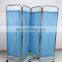 Hot sale  stainless steel hospital  mobile screen 4 Folding partition medical Ward Screen