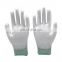 Professional manufacture cheap Work Safety Coated PU ESD carbon gloves