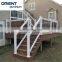 Modern design Aluminum Hand Rail, high quality interior exterior balcony terrance pipe railing aluminum handrail