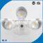 ETL DLC listed outdoor 3 head 30w led motion sensor cob security light