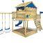 kids outdoor wooden playground with swing backyard playground set outdoor wooden playground