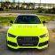 Car bumpers for Audi A7 C7 C7.5 C7PA 2016-2018 year facelift RS7 style with front bumper assembly and rear diffuser