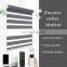 Customizable Home Office  Roller Motorized Zebra Blinds, Semi-blackout Full-blackout Motorized Zebra Roller Blinds