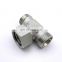Adjustable Compression Union Tee Fitting Stainless Steel Nipple Pipe Fitting 90 Elbow OEM ODM Hydraulic Adapter