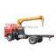 6.3 ton truck crane mounted with foldable arms for sale