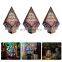 Wood Table Lamp Wood Base Desk Lamp With Remote Colorful Changing 3D Art Illusion Night Desk Light For Gift
