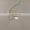 Nordic Modern Indoor E27 Creative Designer Glass Ball Pendant Lights Bay Window Dining Room Small Chandelier