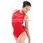 New Sexy Mesh Ballet Leotard Adult Gymnastics Leotard with Turtle Neck