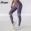 White scrunch bum leggings activewear tights yoga sport leggings pants fitness rib high waist customized leggings