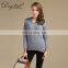 Wholesale Italy Fine Autumn Knitted Jumper V Neck Cashmere Wool Blend Sweater