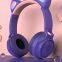 Adorable Cool Christmas Gifts earphones for Women Girls kids LED Glowing Fordable Cat Ear Headphones