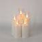 Wholesale dia 5cm White Glass LED Candles - Realistic Flicker Flame, for Halloween/Christmas Lighting - Factory Supply