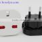 CE ROHS Approved PC Material UK Ireland HK India Jordan Saudi Arabia to EU Europe Type C Plug Travel Adapter Converter