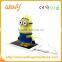 2016 New Custom PVC yellow banana man battery charger Cartoon Minion portable mobile power bank
