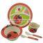 Butterfly 5-piece children's bamboo fibre dinner set ceramic dinner set melamine dinner set