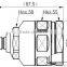 NF-1 5/8L - N type female plug Connector for 1 5/8 coaxial cable, grounding kits, feeder clamps