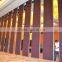 wooden prefabricated interior soundproof folding partition for hotel
