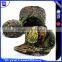 High quality custom embroidered cotton Camo 6 panel Baseball Cap 6 panel flat camo snapbck hats