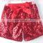 Multi-colored Wholesale boutique sequin shorts lovely baby sequin shorts