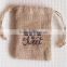 Fashion Small jute pouches bag FOR nick-nack WITH LOGO