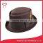 felted wool porkpie hat with feather