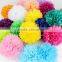 Artificial Customized Tissue Paper Wedding Flower Backdrops