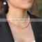 natural pearl necklace pink 7-8mm fresh water pearls jewelry